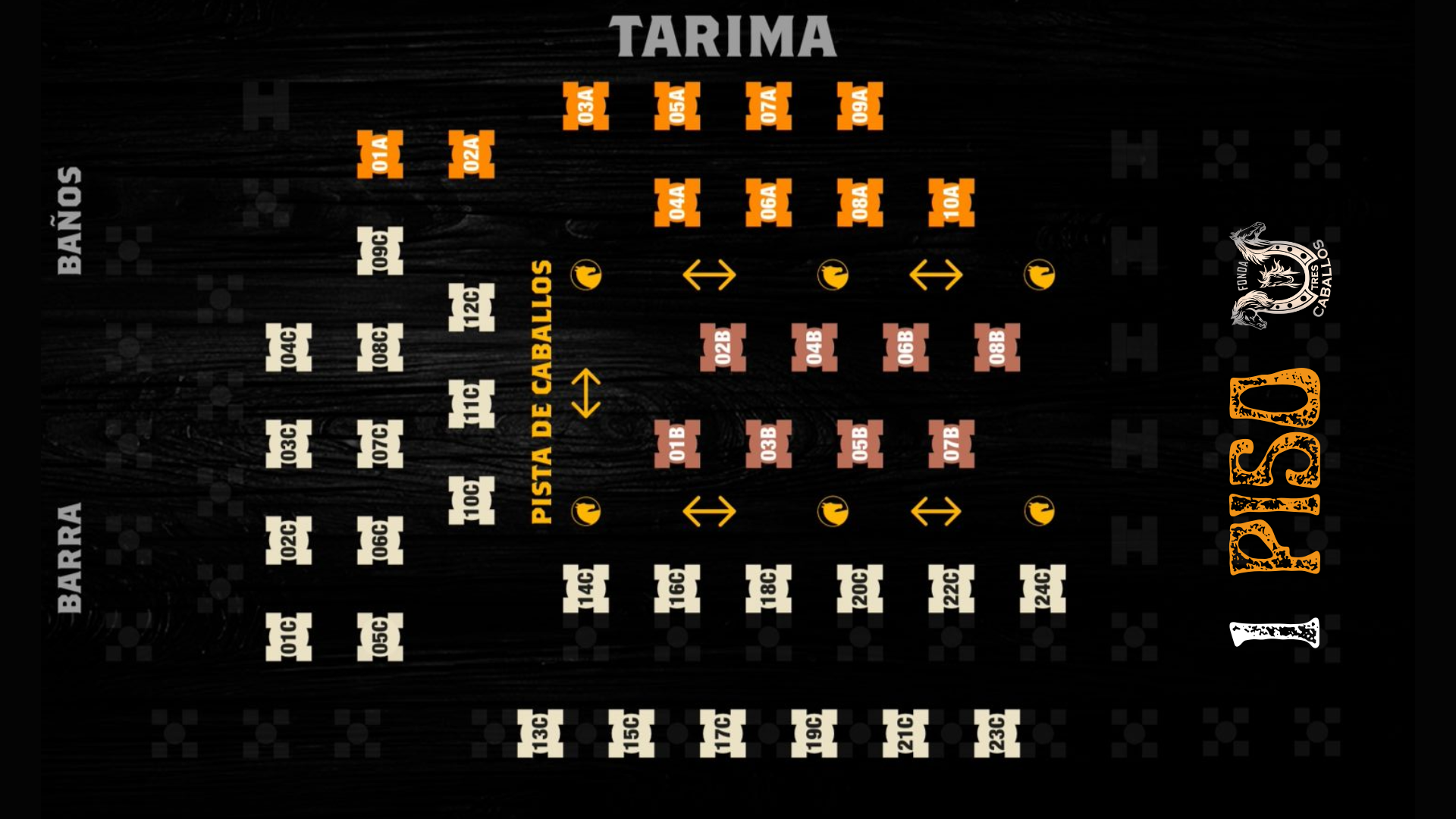 Mapa de Mesas - Piso 1